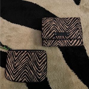 Wallet and coin purse, retired Zebra print Vera Bradley